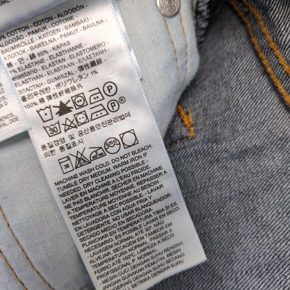 Levi's 541 Jeans Men's 36x32 Dark Stretch Denim Straight Leg Contrast Stitching - Picture 9 of 10